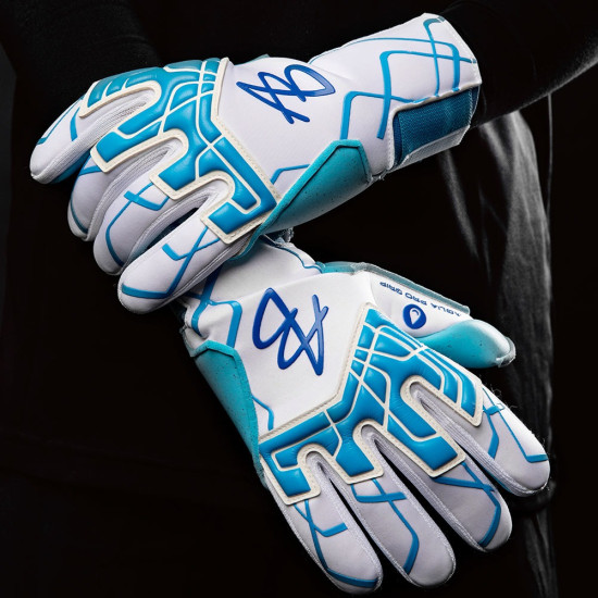 Sarung Tangan Kiper AB1 Undici 2.0 Aqua Fuzo White Blue AB0060 Sarung Tangan Kiper AB1 Undici 2.0 Aqua Fuzo White Blue AB0060