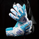 Sarung Tangan Kiper AB1 Undici 2.0 Aqua Fuzo White Blue AB0060