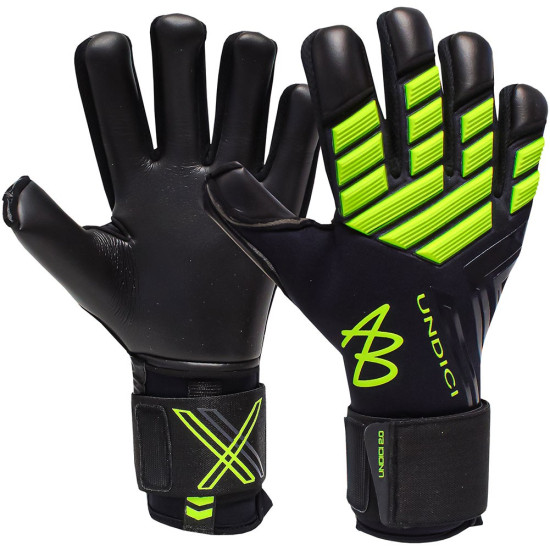 Sarung Tangan Kiper AB1 Undici 2.0 Nero Flash Black Volt AB0080 Sarung Tangan Kiper AB1 Undici 2.0 Nero Flash Black Volt AB0080