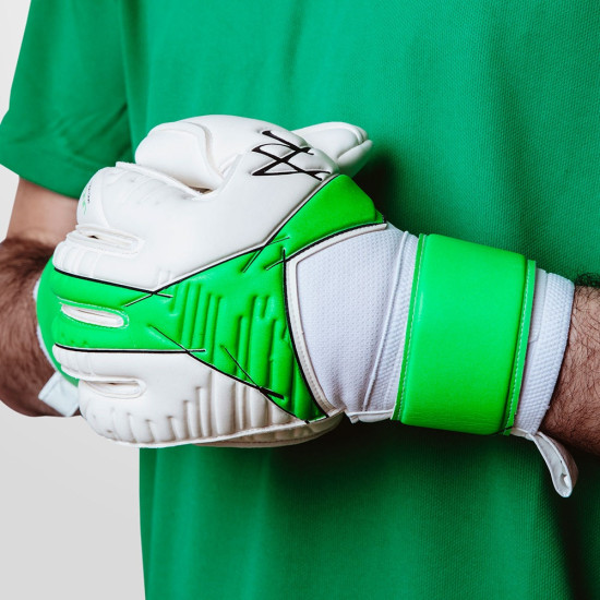 Sarung Tangan Kiper AB1 Uno 2.0.1 Pro Roll White Green AB122 Sarung Tangan Kiper AB1 Uno 2.0.1 Pro Roll White Green AB122