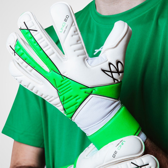 Sarung Tangan Kiper AB1 Uno 2.0.1 Pro Roll White Green AB122 Sarung Tangan Kiper AB1 Uno 2.0.1 Pro Roll White Green AB122