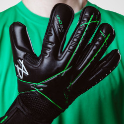 Sarung Tangan Kiper AB1 Uno 2.0 Protekt Pro 360 Black Neon Green AB124