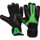 Sarung Tangan Kiper AB1 Uno 2.0 Green Volt Finger Protection Black Green AB126