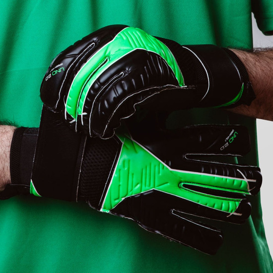 Sarung Tangan Kiper AB1 Uno 2.0 Green Volt Finger Protection Black Green AB126 Sarung Tangan Kiper AB1 Uno 2.0 Green Volt Finger Protection Black Green AB126