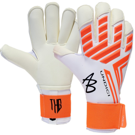 Sarung Tangan Kiper AB1 Undici THG Pro Roll Protekt White Red AB128 Sarung Tangan Kiper AB1 Undici THG Pro Roll Protekt White Red AB128