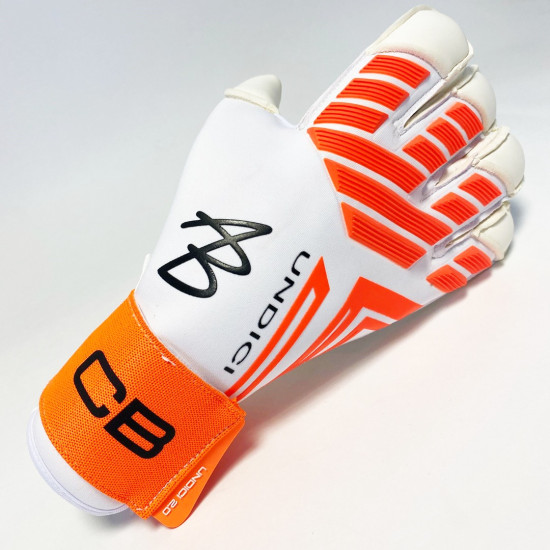 Sarung Tangan Kiper AB1 Undici THG Pro Roll Protekt White Red AB128 Sarung Tangan Kiper AB1 Undici THG Pro Roll Protekt White Red AB128