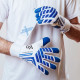 Sarung Tangan Kiper AB1 Shock Zone Pro White Blue AB129 Sarung Tangan Kiper AB1 Shock Zone Pro White Blue AB129