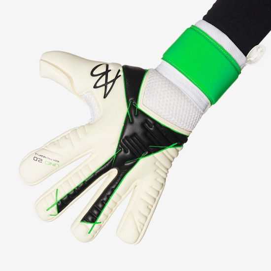 Sarung Tangan Kiper AB1 Uno 2.0.1 Icon Pro Negative White Black Neon AB1NWN01