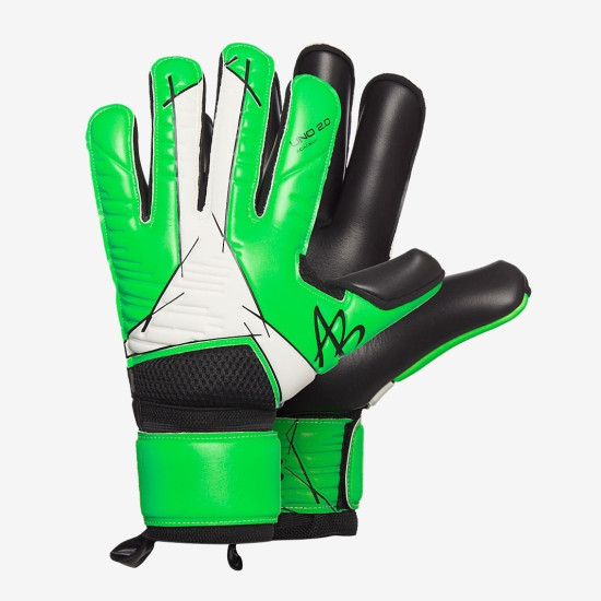 Sarung Tangan Kiper AB1 Uno 2.0.1 Academy Roll Neon Green White Black AB1PNWB