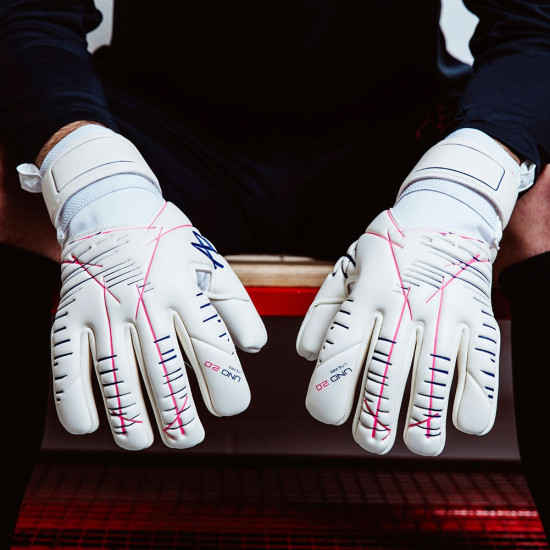 Sarung Tangan Kiper AB1 Uno 2.0 Lite Pro White Pink AB1UNO20LP Sarung Tangan Kiper AB1 Uno 2.0 Lite Pro White Pink AB1UNO20LP