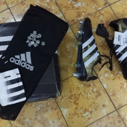 Sepatu Bola Adidas Ace 16.1 SG Leather Core Black AQ6372