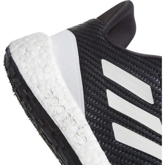 Sepatu Lari Adidas Pulse Boost HD Winter Core Black Grey Solar Yellow EF8904-7.5