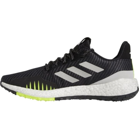 Sepatu Lari Adidas Pulse Boost HD Winter Core Black Grey Solar Yellow EF8904-7.5