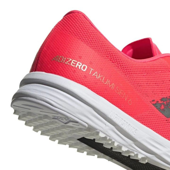 Sepatu Lari Adidas Adizero Takumi Sen Boost 6 Signal Pink Core Black Cooper Met EG4665-10.5