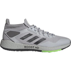 Sepatu Lari Adidas Pulse Boost HD Grey Two Core Black Signal Green EG9968-7.5