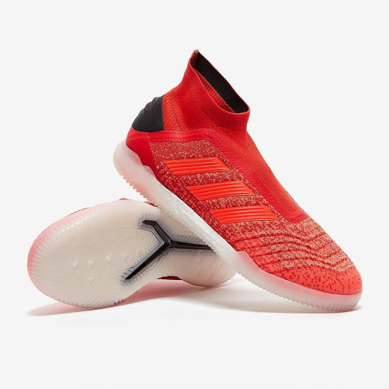 Sepatu Futsal Adidas Predator 19+ IN Active Red Solar Red Core Black F35807