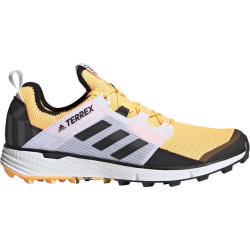 Sepatu Lari Adidas Terrex Agravic Speed LD Trail Solar Gold Core Black White FV2419-11.5