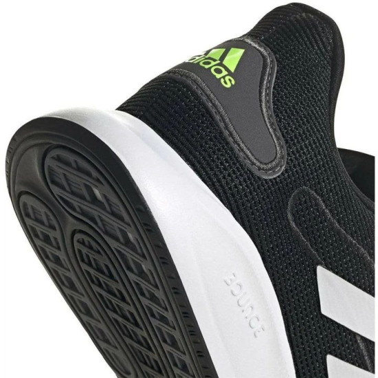 Sepatu Lari Adidas Galaxar Core Black Clooud White Signal Green FV4723-7.5