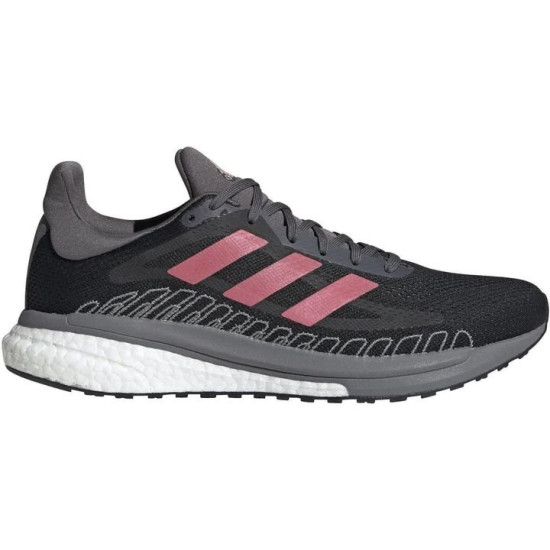 Sepatu Lari Adidas Solar Glide ST 3 Boost Core Black Signal Pink Copper Met FV7250-6.5