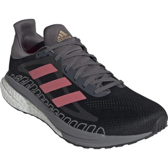 Sepatu Lari Adidas Solar Glide ST 3 Boost Core Black Signal Pink Copper Met FV7250-6.5