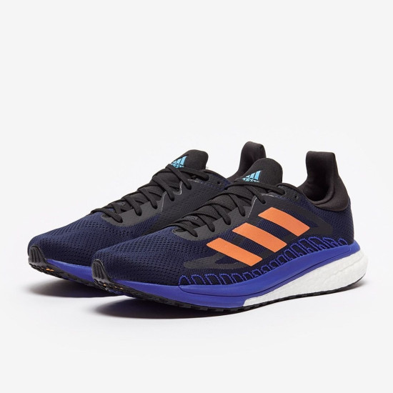 Sepatu Lari Adidas Solar Glide ST 3 Collegiate Navy Signal Orange Team Royal Blue FV7251