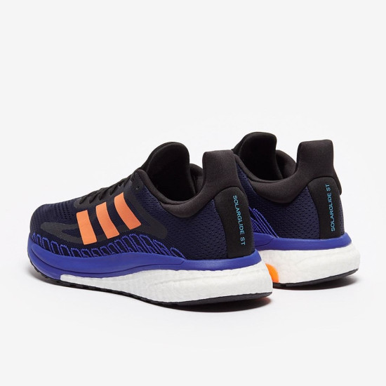 Sepatu Lari Adidas Solar Glide ST 3 Collegiate Navy Signal Orange Team Royal Blue FV7251