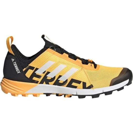 Sepatu Lari Adidas Terrex Speed Trail Solar Gold White Core Black FW0107-7