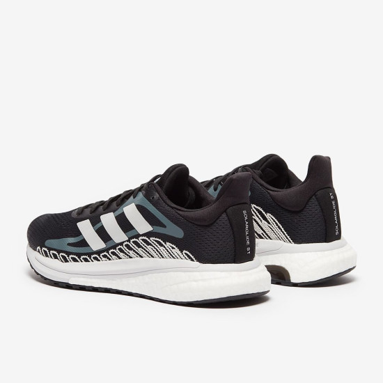 Sepatu Lari Womens Adidas Solar Glide ST 3 Core Black Core Black Core Black FW1012