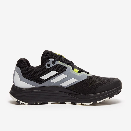 Sepatu Lari Adidas Terrex Two Flow Core Black Crystal White Solar Yellow FW2582