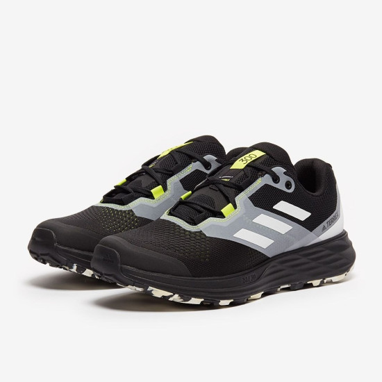 Sepatu Lari Adidas Terrex Two Flow Core Black Crystal White Solar Yellow FW2582 Sepatu Lari Adidas Terrex Two Flow Core Black Crystal White Solar Yellow FW2582