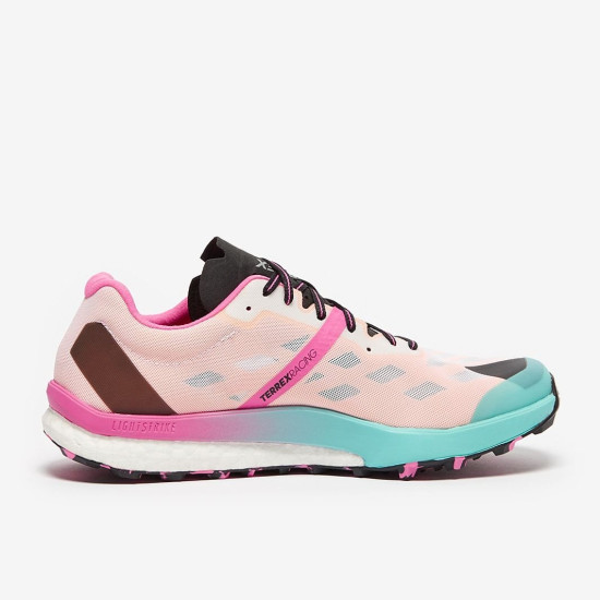 Sepatu Lari Womens Adidas Terrex Speed Ultra Cloud White Acid Mint Screaming Pink FW2833