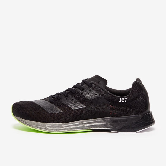 Sepatu Lari Adidas Adizero Pro Core Black Silver Met Signal Pink FW9239