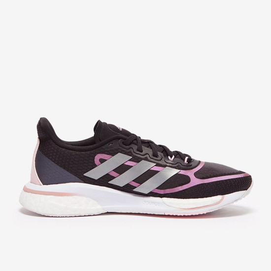 Sepatu Lari Womens Adidas Supernova + Core Black Silver Met Pink Met FX6698