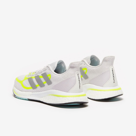 Sepatu Lari Womens Adidas Supernova + Dash Grey Solar Yellow Ftwr White FX6699