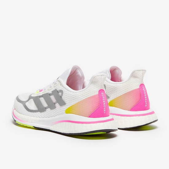 Sepatu Lari Womens Adidas Supernova + Ftwr White Halo Silver Screaming Pink FX6700 Sepatu Lari Womens Adidas Supernova + Ftwr White Halo Silver Screaming Pink FX6700