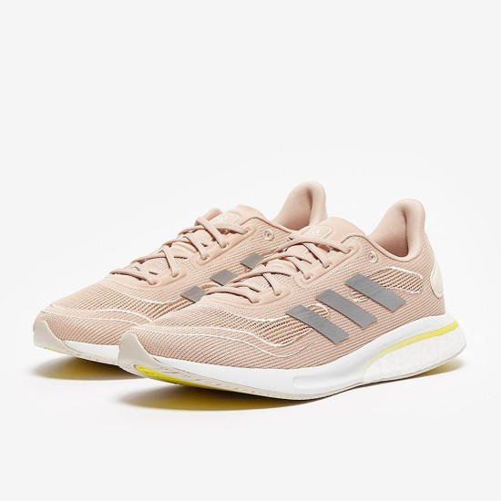 Sepatu Lari Womens Adidas Supernova Ash Pearl Crystal White Acid Yellow FX6703