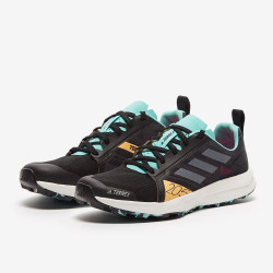 Sepatu Lari Womens Adidas Terrex Speed Flow Core Black Crystal White Acid Mint FX6790