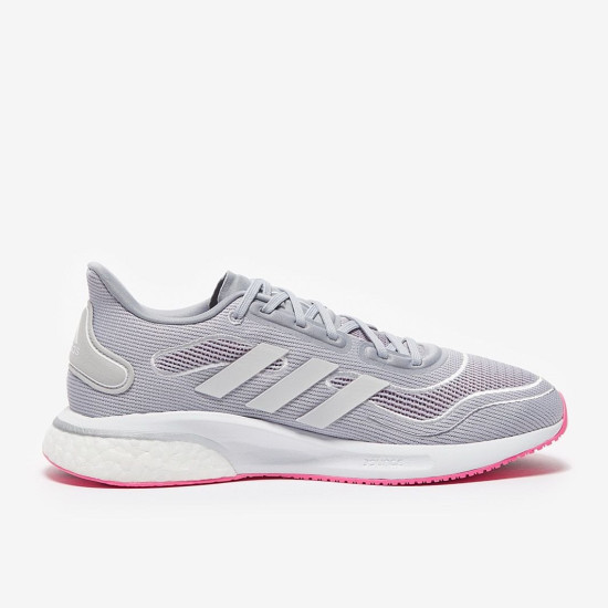 Sepatu Lari Womens Adidas Supernova Halo Silver Ftwr White Screaming Pink FX6808
