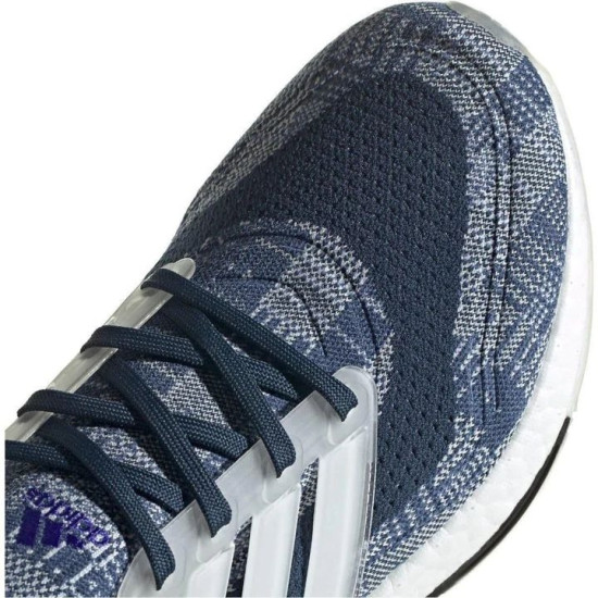 Sepatu Lari Adidas Ultra Boost 21 PrimeBlue Crew Blue Cloud White Crew Navy FX7729-6