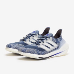 Sepatu Lari Adidas Ultraboost 21 Primeblue Crew Blue Ftwr White Crew Navy FX7729