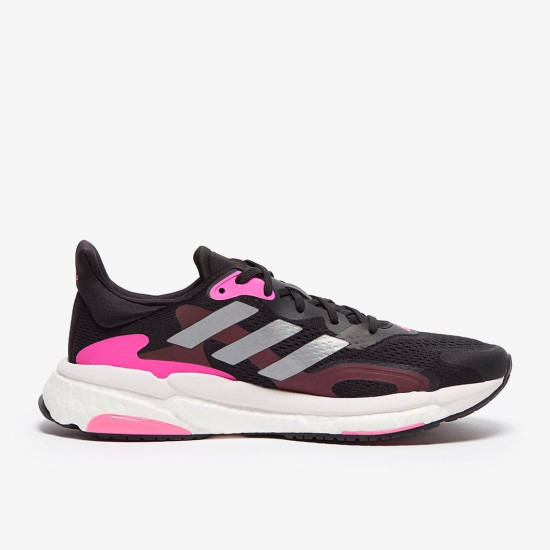 Sepatu Lari Womens Adidas Solar Boost 3 Core Black Screaming Pink Halo Silver FY0304