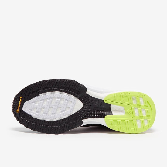 Sepatu Lari Womens Adidas Adizero Adios 5 Core Black Silver Met Solar Yellow FY0344
