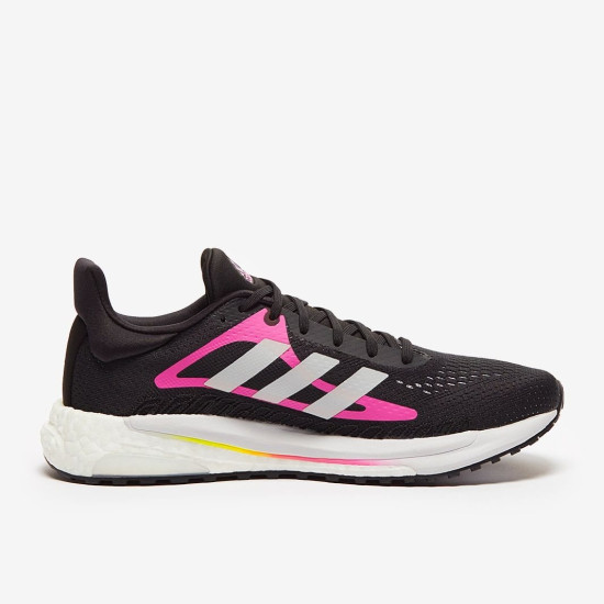 Sepatu Lari Womens Adidas Solar Glide 3 Core Black Ftwr White Screaming Pink FY1115