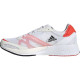 Sepatu Lari Adidas Adizero Adios 6 Boost White Core Black Solar Red FY4073-6