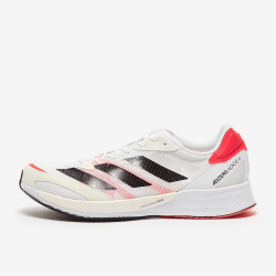 Sepatu Lari Adidas Adizero Adios 6 Ftwr White Core Black Solar Red FY4073