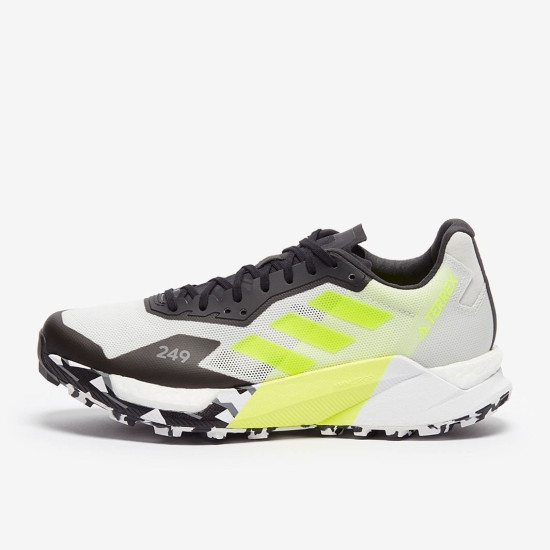 Sepatu Lari Womens Adidas Terrex Agravic Ultra Black Yellow White FY7660