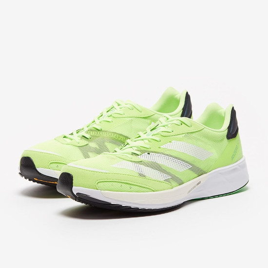 Sepatu Lari Adidas Adizero Adios 6 Signal Green Ftwr White Core Black FZ2494