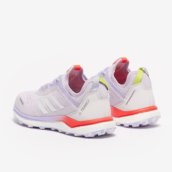 Sepatu Lari Womens Adidas Terrex Agravic Flow Purple Tint Crystal White Solar Red FZ2644