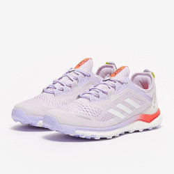 Sepatu Lari Womens Adidas Terrex Agravic Flow Purple Tint Crystal White Solar Red FZ2644