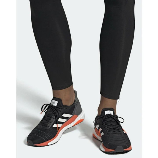 Sepatu Lari Adidas Solar Glide 19 Core Black White Solar Orange G28062-7 Sepatu Lari Adidas Solar Glide 19 Core Black White Solar Orange G28062-7